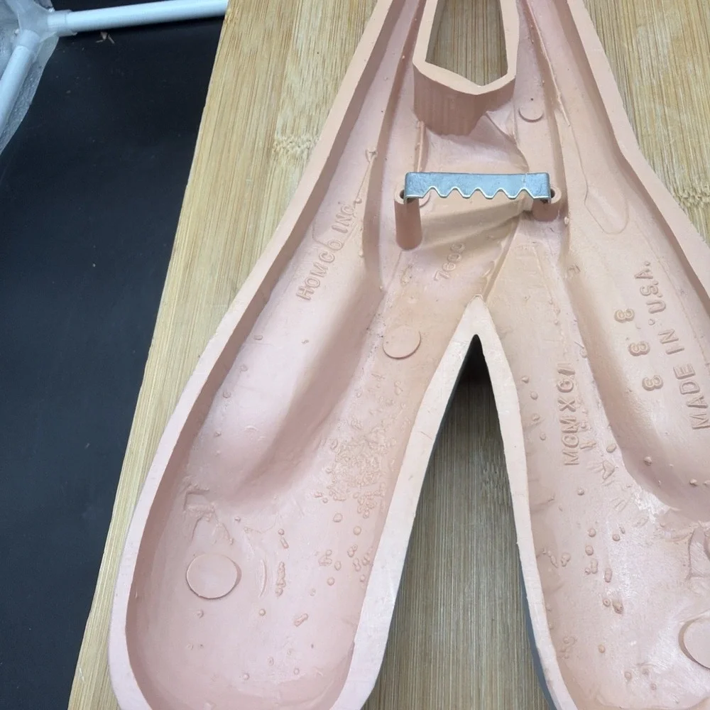 Vintage Homco Pink Blue Ballet Slippers Wall Decor Ballerina Dancer Art